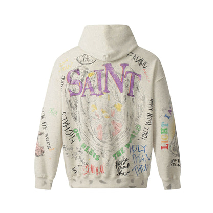 New-Saint Michael 24ss Prints Hoodie