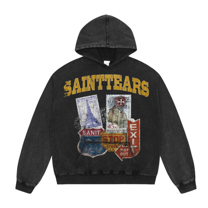 New-Saint Michael 24ss Prints Hoodie