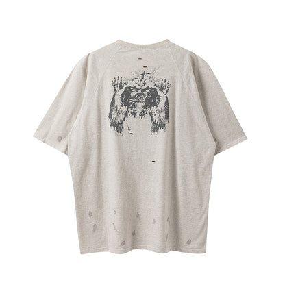 New-Saint Michael 2024ss Hole T-shirt