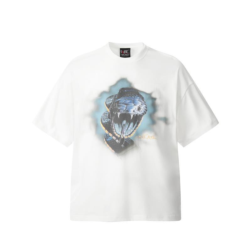 New-Saint Michael 2024ss snake T-shirt