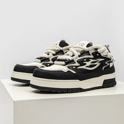 Thick-soled sports and casual sneakers