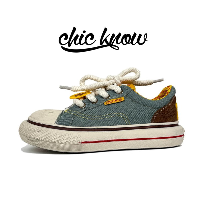 Thick sole versatile casual sneakers