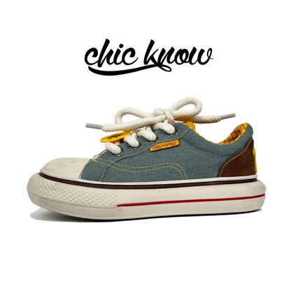 Thick sole versatile casual sneakers