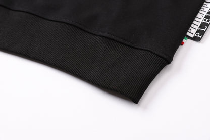 New- 2025ss Black Printed Hoodie