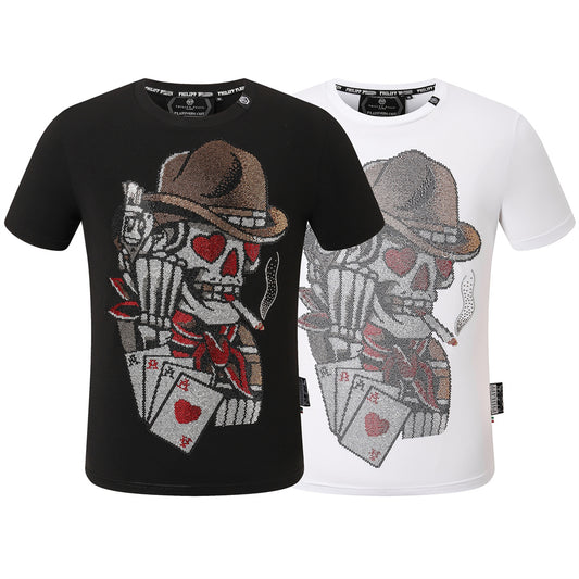 New- Skulls Rhinestones T-Shirt