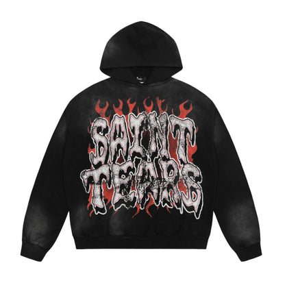 New-Saint Michael Black Hoodie
