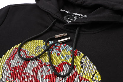 New- 2025ss Black Printed Hoodie